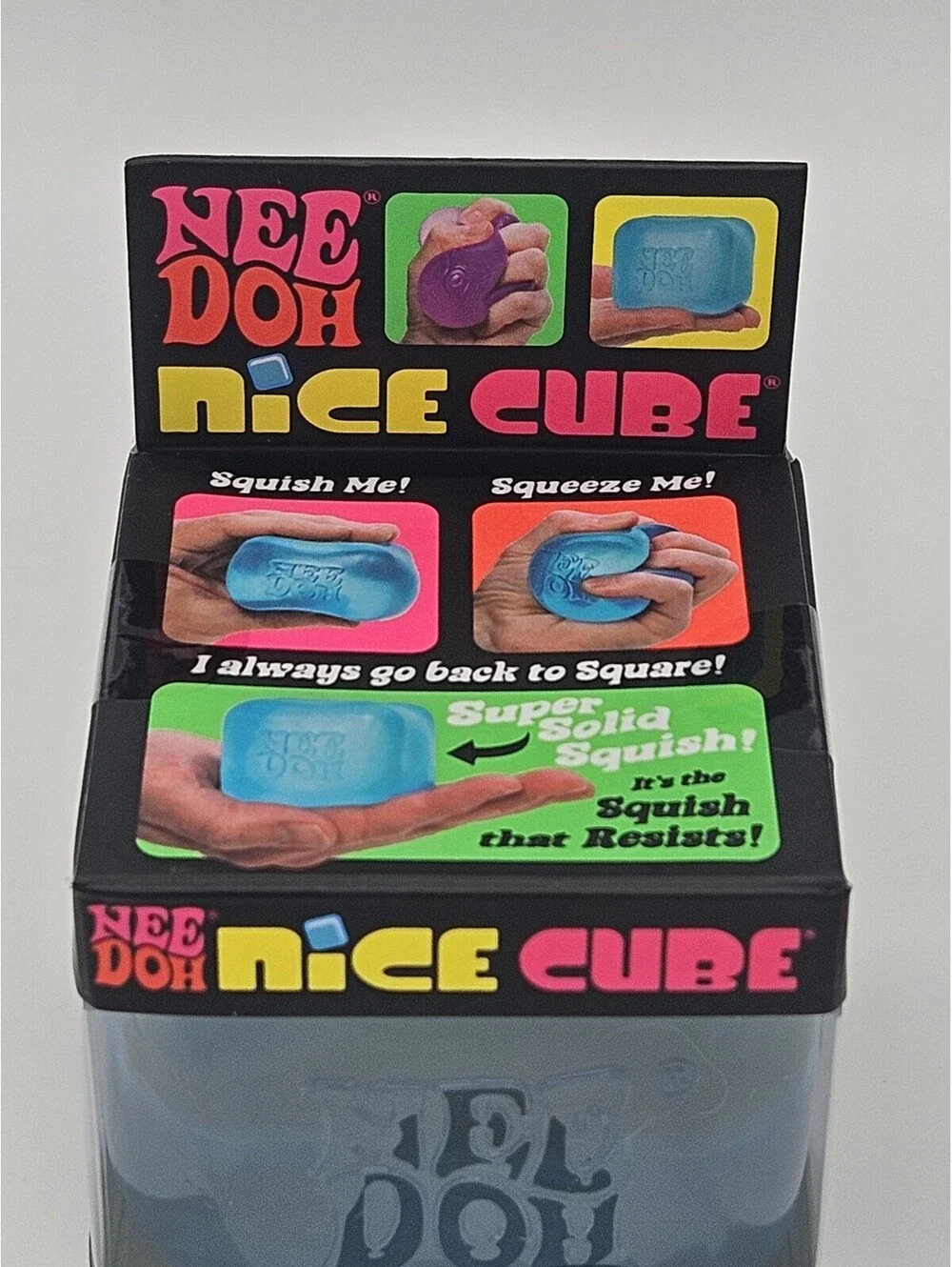 Schylling NeeDoh Nice Cube Super Solid Squish Squeeze Toy 3+